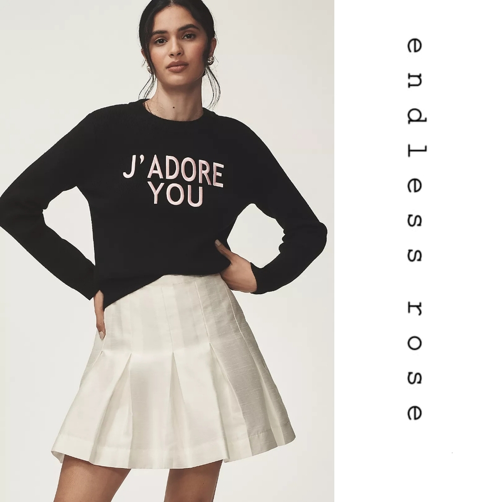 Anthropologie - Endless Rose - J'AdoreYou Motif Sweater - Picture 2 of 7